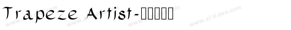 Trapeze Artist字体转换